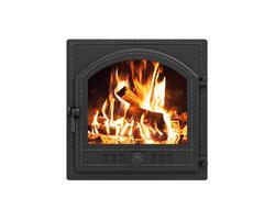 Дверка герметичная со стеклом Везувий 205 АНТРАЦИТ