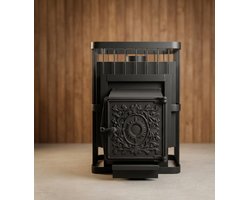 Печь банная КомфортПром РЕТРО СТАЛЬ 8 мм 20 м3