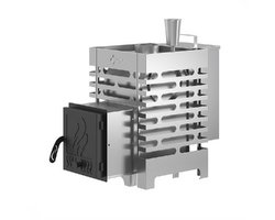 Печь для бани ASTON 12 INOX АКВА с глухой дверцей