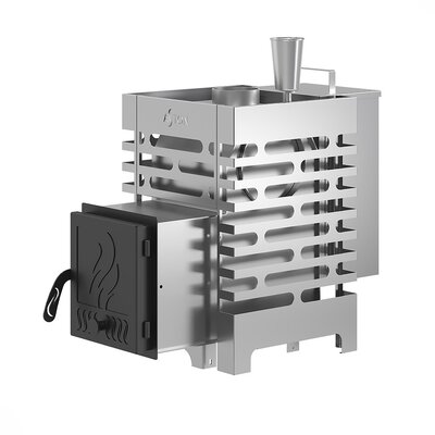 Печь для бани ASTON 12 INOX АКВА с глухой дверцей