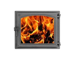 Дверка герметичная со стеклом Везувий 240 АНТРАЦИТ