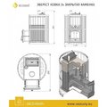 Печь для бани Везувий Эверест Ковка 24 (280) закрытая каменка