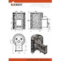 Печь для бани Эверест Steam Master 24 INOX (320М)