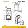 Печь для бани Везувий Эверест Inox 20 (280) под облицовку