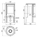 Печь-камин Invicta Poele Neosen 3 Vitres