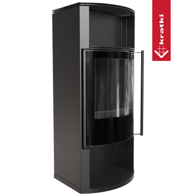 Печь-камин Kratki TOFA Ø150 8кВт черный (обшивка thermotec)