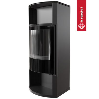 Печь-камин Kratki TOFA Ø150 8кВт черный (обшивка thermotec)