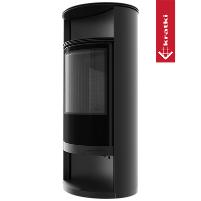 Печь-камин Kratki RUNA Ø150 8кВт черный (обшивка thermotec)