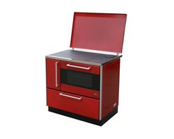 Плита на дровах MBS Royal 720 Plus P (с крышкой) красная