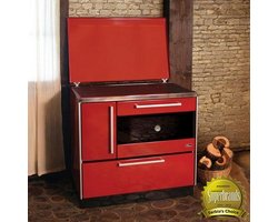 Плита на дровах MBS Royal 900 Plus P (с крышкой) красная