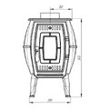 Печь отопительная ProMetall Бахтинка (серая)