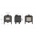 Печь отопительная Sakovich Promka 16 кВт со стеклом