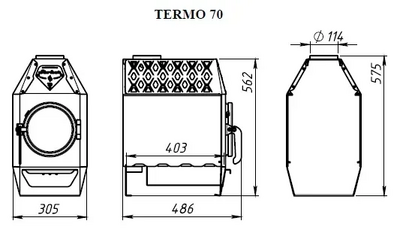 Отопительная печь Ермак Stoker Termo 70 (2024)
