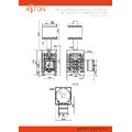 Печь для бани ASTON «Шторм 16» (ДТ-4) Лонг с баком на трубе 50л Ø120 (AISI 439) «ШТОРМ» (круглый)