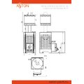 Печь для бани ASTON 16 НЕРЖ. с баком на трубе 50л Ø115 (AISI 439) (круглый)