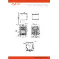 Печь для бани ASTON «Шторм 16» (ДТ-4С) б/в с баком на трубе 50л Ø120 (AISI 439) «ШТОРМ» (круглый)