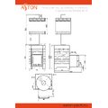 Печь для бани ASTON 12 НЕРЖ. стекло с баком на трубе 50л Ø115 (AISI 439) (круглый)