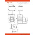 Печь для бани ASTON 12 НЕРЖ. с баком на трубе 50л Ø115 (AISI 439) (круглый)
