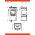 Печь-Камин ASTON 11кВт (180 м3) Ø150мм (Чугунная дверь)