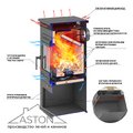 Печь-Камин ASTON 11кВт (180 м3) Ø150мм (Чугунная дверь)
