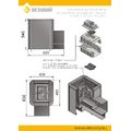 Печь ВЕЗУВИЙ Сенсация 12 Антрацит (220)