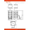 Печь для бани ASTON 20 НЕРЖ. с баком на трубе 50л Ø115 (AISI 439) (круглый)