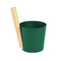 Шайка EVEREST 5л, алюминий GREEN (TG-49)