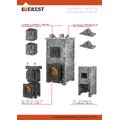 Печь Эверест "Легкий пар Профи" каменка из чугуна, Пироксенит, S-50 мм, Резная (2 стороны)
