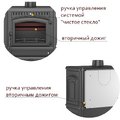 Печь-камин Везувий LV-12S "Антрацит"