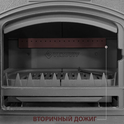 Печь-камин Везувий KZ-14PS "Антрацит"