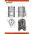 Печь для бани Эверест "Steam Master" 24 НЕРЖ. (210М) б/в