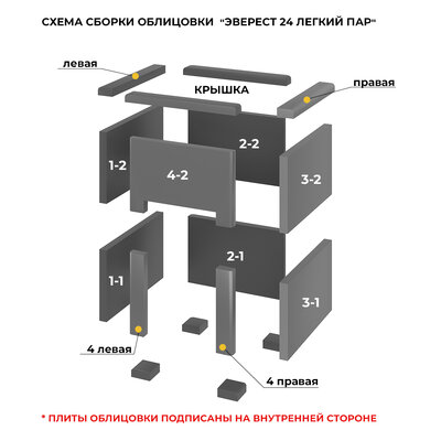 Печь для бани Эверест 24 Легкий пар (280) Талькохлорит,S-20