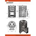Печь для бани Эверест "Steam Master" 38 (320) ЧУГУН б/в