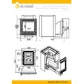 Печь ВЕЗУВИЙ Сенсация 22 Антрацит (505)