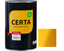 Эмаль термостойкая Церта, ЖЕЛТАЯ (1003)  банка 0,8кг 400°С