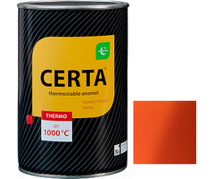 Эмаль термостойкая Церта, ОРАНЖЕВАЯ банка 0,7кг 400 °С