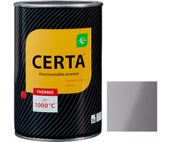 Эмаль термостойкая Церта, СЕРАЯ (7040) банка 0,7кг 400°С