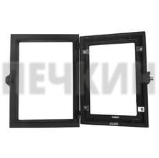 Дверка герметичная со стеклом ДТГ-5КС "Карелия"  Антрацит