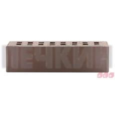 Клинкер фасадный темно-терракотовый флэш "Брюгге" 0,71NF гладкий