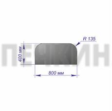 Лист предтопочный 400*800*1 R135 БРОНЗА