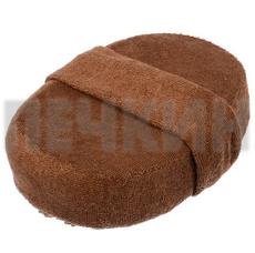 Мочалка из рами, объемная, овальная с хлопком,  арт. 40360