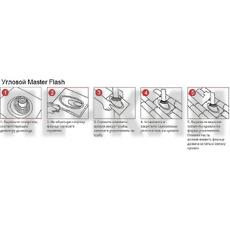 Проходник кровли (мастер флеш) Прямой д.76-152 мм мал КРАСНЫЙ