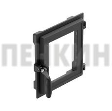 Дверка герметичная со стеклом ДТГ-4КС "Карелия" (Рубцовск) 280*250мм Бронза