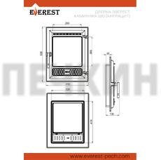 Дверка ЭВЕРЕСТ каминная 320 (М)
