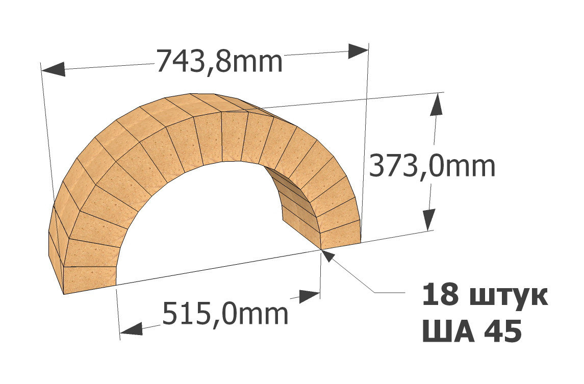 Размер ша. Кирпич шамотный клиновой ша-45. Кирпич огнеупорный ШБ-45. Кирпич клиновой огнеупорный ШБ 45. Ша 45 кирпич клиновой шамотный огнеупорный.